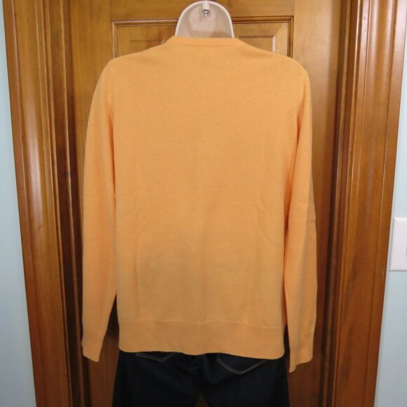 Pure Collection 100% Cashmere Cardigan Sweater Apricot Color Size 12 Flaw - Picture 5 of 12